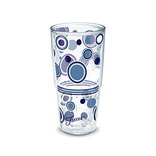 Tervis Boxed Tumbler with Wrap, 24-Ounce, Fiesta Lapis Dots by Tervis von Tervis