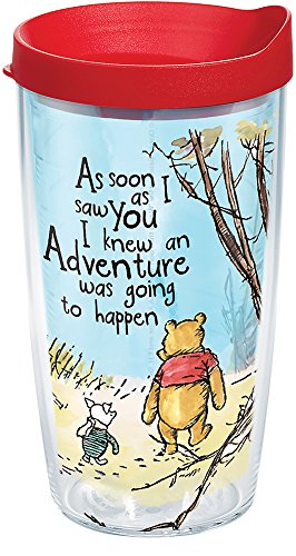 Tervis Disney Winnie Puuh Adventure Thermobecher mit Deckel, 473 ml, transparent von Tervis