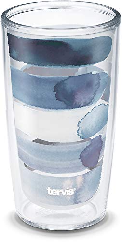 Tervis Doppelwandiger Kelly Ventura Isolierbecher hält Getränke kalt und heiß, 473 ml, Sorbet Stripe von Tervis