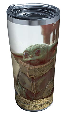 Tervis Star Wars – The Mandalorian Child Reisebecher, dreiwandig, isoliert, hält Getränke kalt und heiß, 590 ml Legacy, Edelstahl von Tervis