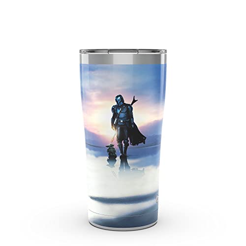 Tervis Dreifachwandiger Star Wars – The Mandalorian This is The Way Isolierter Becher hält Getränke kalt und heiß, 590 ml – Edelstahl, Edelstahl, 1 Stück (1 Stück) von Tervis