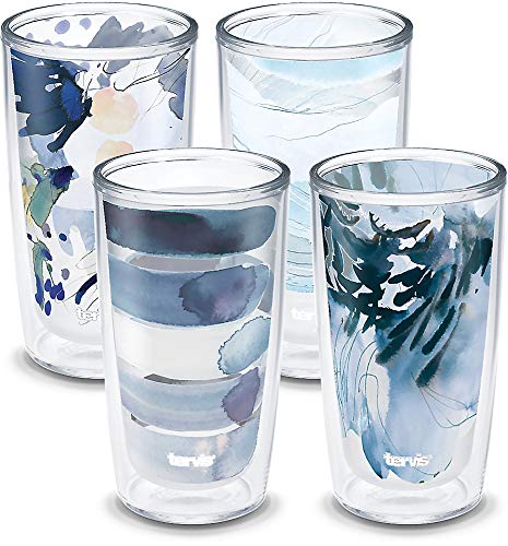 Tervis Kelly Ventura - Crystal Insulated Tumbler, 16oz-4pk, Blue Collection von Tervis