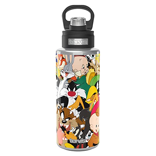 Tervis Looney Tunes Character Collage Dreifachwandiger, isolierter Becher, Edelstahl von Tervis