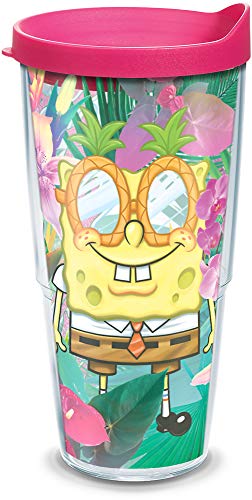 Tervis Nickelodeon™ – SpongeBob Schwammkopf hergestellt in den USA, doppelwandig, isoliert, Reisebecher, hält Getränke kalt und heiß, 680 ml, tropisch von Tervis