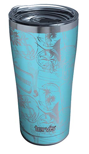 Tervis Margaritaville Isolierbecher mit Stempel-Motiv, 590 ml, Edelstahl von Tervis