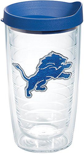 Tervis NFL Detroit Lions Primary Logo Tumbler mit Emblem und blauem Deckel, Kunststoff von Tervis