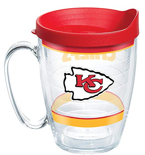 Tervis NFL Kansas City Chiefs Made in USA Doppelwandiger isolierter Becher, 473 ml, Tradition von Tervis