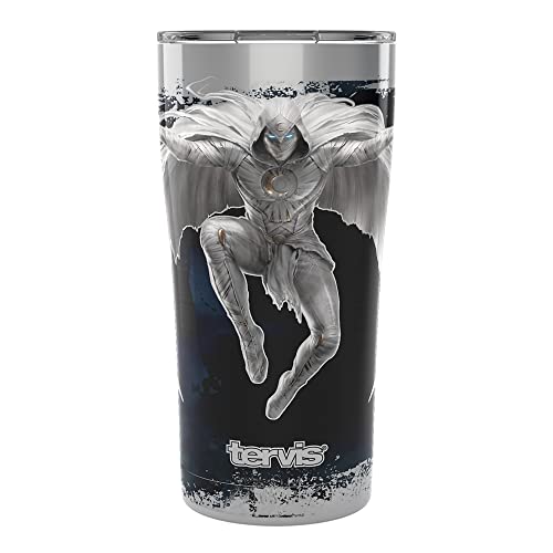 Tervis Triple Walled Marvel Studios Moon Knight Isolierter Becher hält Getränke kalt und heiß, 590 ml, Edelstahl von Tervis
