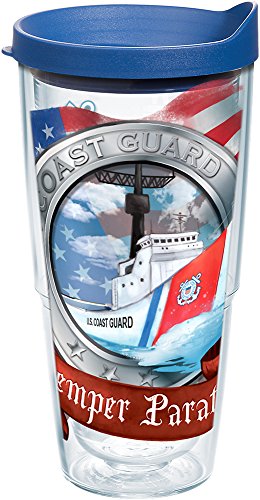 Tervis Tumbler US Military Coast Guard Wrap 24oz with Travel Lid by Tervis von Tervis