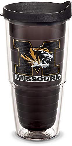 Tervis University of Missouri Tigers Logo Becher mit Emblem und schwarzem Deckel, Kunststoff, Quarzfarben von Tervis