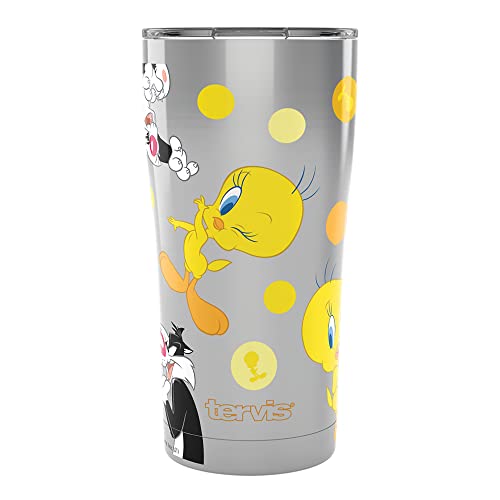 Tervis Warner Brothers-Tweety 80th Anniversary Triple Walled Insulated Tumbler, 590 ml, Stainless Steel von Tervis