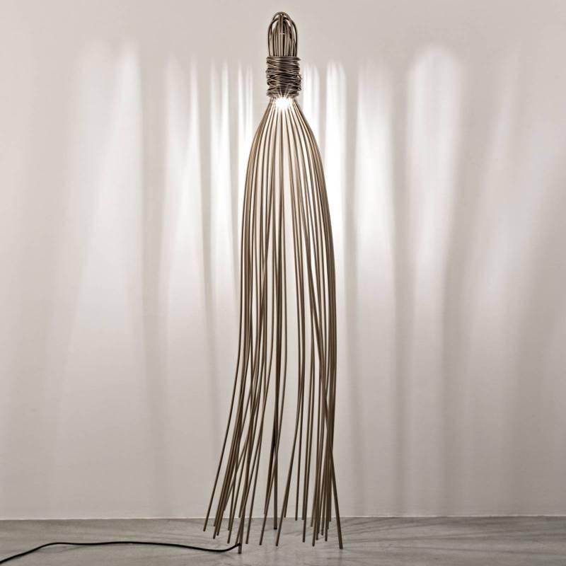 Terzani Hugo - Stehleuchte, nickel satiniert Terzani Hugo - Stehleuchte, nickel satiniert von Terzani