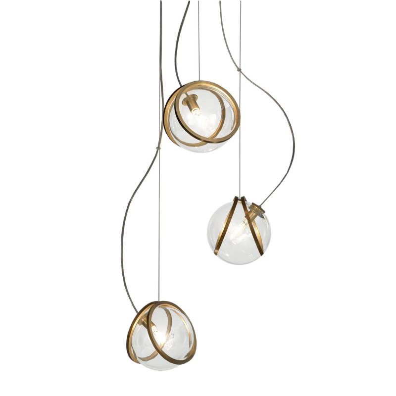 Terzani Pug 3 Light Pendant Pendelleuchte Hängeleuchte Deckenlampe Lampe G4 B-Ware von Terzani