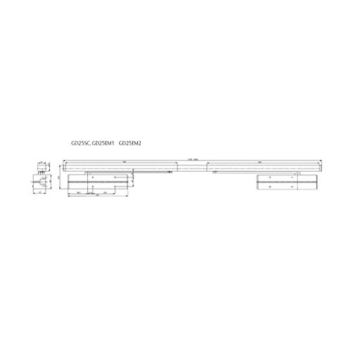 Guide Slide GD25, Schwarz von Tesa Assa Abloy