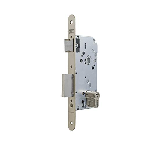 Tesa 130 – Schloss tiefgezogen C8 Rund 50 mm Eisen Nickel, Vernickelt von Tesa Assa Abloy