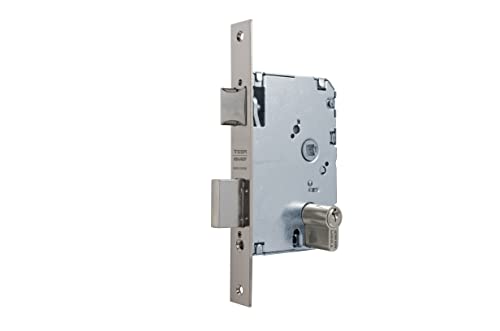 Tesa Assa Abloy, 20106PHN Einsteckschloss für Holztüren, Eingangsfunktion, vernickelter Stahl von Tesa Assa Abloy