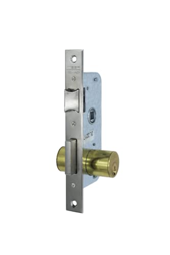 Tesa Assa Abloy 200030HN Serie 2000 Einsteckschloss für Holztüren, grau (Nickel), Entrada 30mm von Tesa Assa Abloy