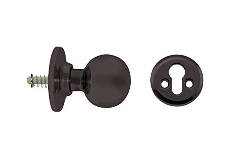Tesa Assa Abloy 393400NE Kugelgriff-Set, für Türen, Schwarz, Funktion 34 Tesa Assa Abloy 393400NE Kugelgriff-Set, für Türen, Schwarz, Funktion 34 von Tesa Assa Abloy