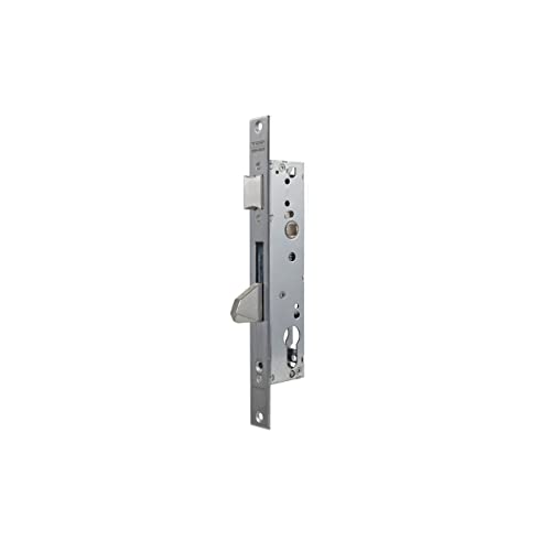 Tesa Assa Abloy 4210BE303NI Einpunkt-Schloss, schmale Kasten, Anti-Hebel, für Metallprofile, Edelstahl, Eingang, 30 mm, 2210BE von Tesa Assa Abloy