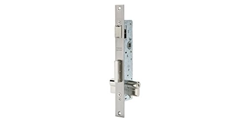 Tesa Assa Abloy 4210E353AI Einhebelschloss 2210E schmales Kastenbreite ohne Zylinder umkehrbare Drücker Eingang 35mm Edelstahl Finish CDRA.DESL.2210/35 S/B.EST.INOX, Grau (rostfrei), Entrada 35 mm von Tesa Assa Abloy