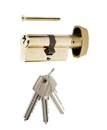 Tesa Assa Abloy 503B3540L, Sicherheitszylinder, TE5, Langhebel, Schlüssel, Messing, 35 x 40 mm von Tesa Assa Abloy