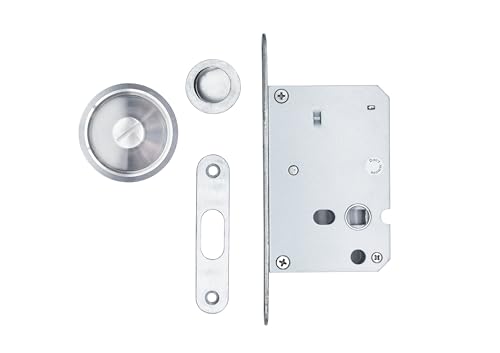 Tesa Assa Abloy KITPRIVRCORIS KIT Schiebetürschloss, Edelstahl, rund von Tesa Assa Abloy