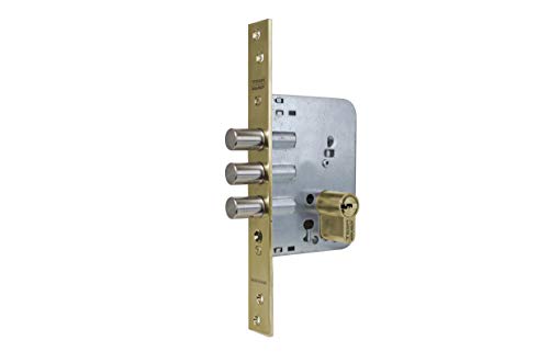 Tesa r201b Riegelschloss, 50 t60, 70 mm, Messing poliert von Tesa Assa Abloy