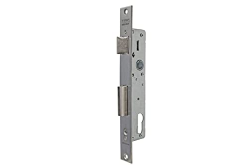 Tesa Assa Abloy 4210305NM Einbeinschloss mit Kipphebel für Metallprofile, Nickel matt, Eingang 30 mm, 2210 von Tesa Assa Abloy