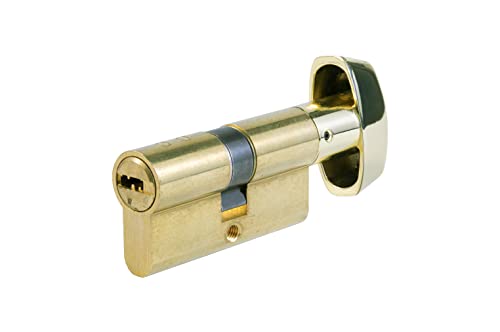 Tesa Assa Abloy T85B3030L Cilindro perfil Euro botón de 30Bx30, leva R15, acabado latón. 5 llaves. TESA 2030/30BX30 LT T80 5L.E32 von Tesa Assa Abloy