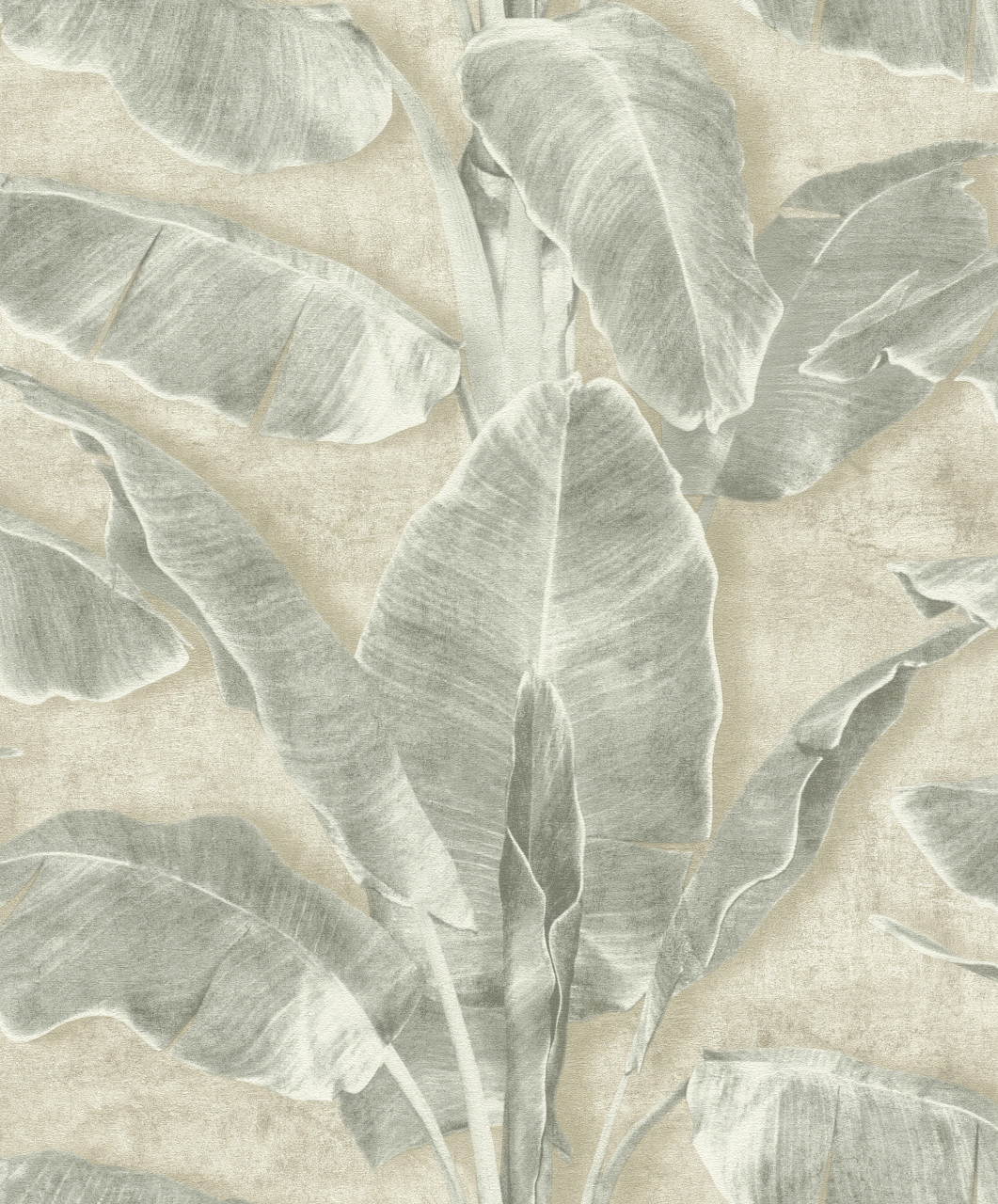 Tesa x Rasch selbstklebende Tapete Cuba Blatt grün beige 6 x 0,53 m von Tesa Rasch