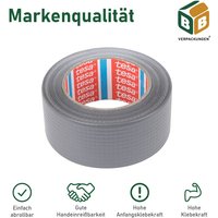 12 x Tesa Panzertape (5 cm x 50 m) grau Gaffa Tape Gewebeband Duct Tape Panzerband von Tesa