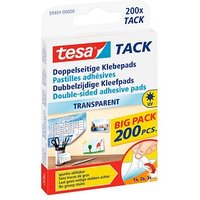 tesa TACK doppelseitige Klebepads für max. 20,0 g 1,0 x 1,0 cm, 200 St. von Tesa