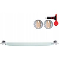 Glas-Badezimmerregal unter dem Spiegel, hängend, Halterung, OHNE BOHREN, tesa Glas-Badezimmerregal unter dem Spiegel, hängend, Halterung, OHNE BOHREN, tesa von Tesa