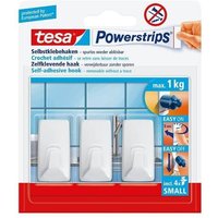Selbstklebende Tesa Haken Kleiderbügel weiß klein x3 von Tesa
