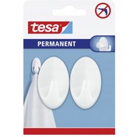 Selbstklebende tesa Kleiderbügelhaken weiß 2 Stk. von Tesa