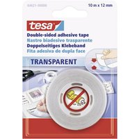 TESA 64621-00000-07 Doppelseitiges Klebeband Transparent (L x B) 10m x 12mm 1St. von Tesa