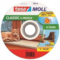 TESA Selbstklebende Dichtung für Fenster und Türen, Gummi, E-Profil, braun, 100m x 9mm TESA Selbstklebende Dichtung für Fenster und Türen, Gummi, E-Profil, braun, 100m x 9mm von Tesa