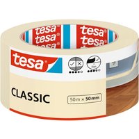 tesa Malerband CLASSIC - Abdeckband zum Abkleben bei Malerarbeiten - lösungsmittelfrei, rückstandslos entfernbar - 50 m x 50mm von Tesa