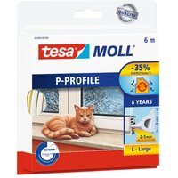 Tesa - 05390-00111 Selbstklebende Gummidichtung Türen Fenster Profil p 6 m 2–5 mm von Tesa