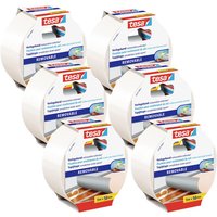 Tesa - 55731-00500-11 Doppelseitiges Klebeband-Set Weiß (l x b) 10 m x 50 mm 6 St. von Tesa