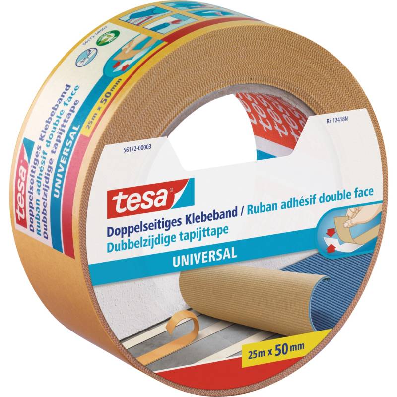 Tesa Doppelseitiges Klebeband Universal 25 m x 50 mm von Tesa