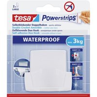 Tesa - Duohaken Powerstrip chrom, waterproof Haushaltsklebeband & Klebehaken Tesa - Duohaken Powerstrip chrom, waterproof Haushaltsklebeband & Klebehaken von Tesa
