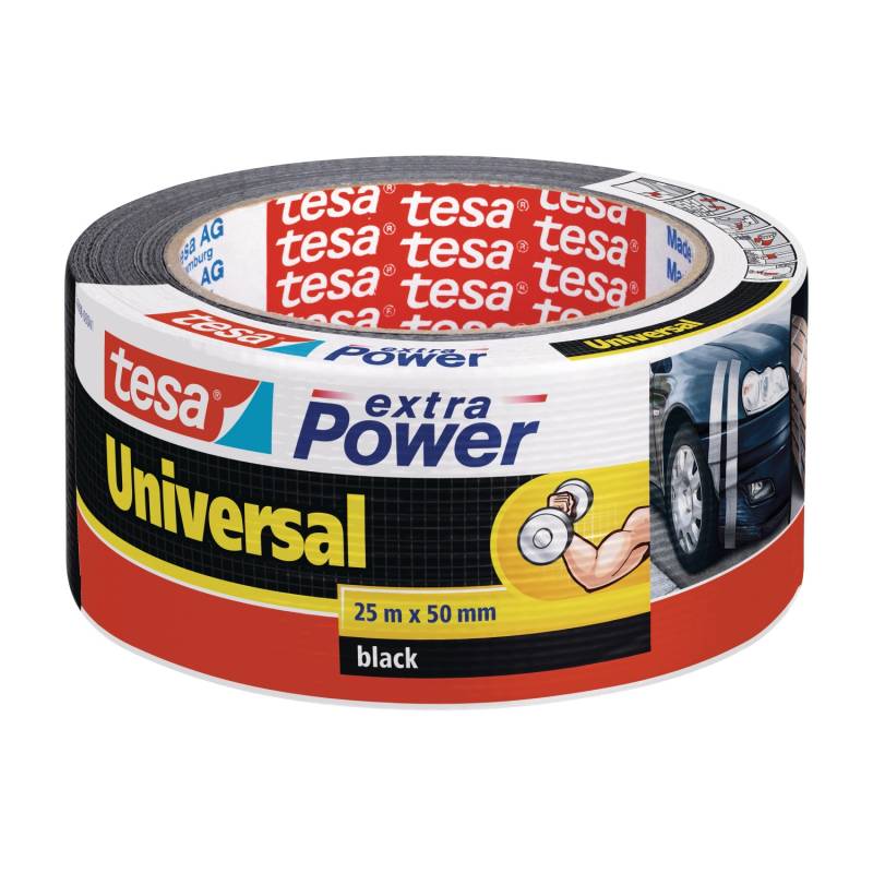 Tesa Extra Power Universal Schwarz 25 m x 50 mm von Tesa