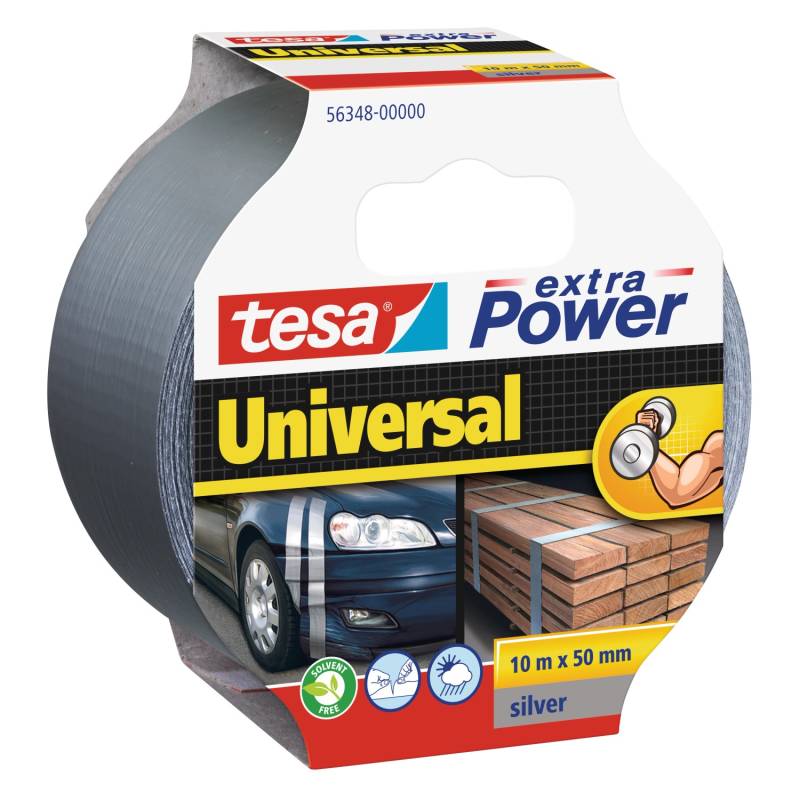 Tesa Extra Power Universal Silber 10 m x 50 mm von Tesa