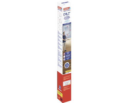 Tesa Fliegengitter Falt Fenster Faltrahmen 80x80 140x140cm Teleskopierbar Weiß B-Ware von Tesa