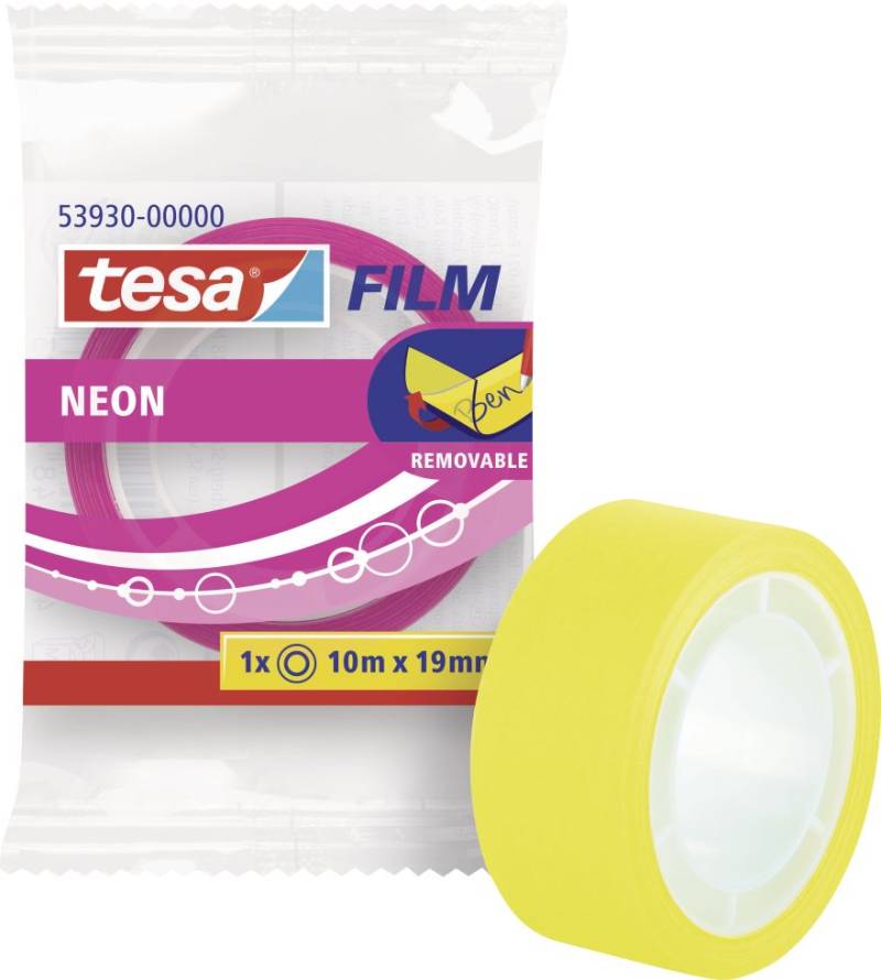 Tesa Klebefilm neon pink / gelb 10 m x 19 mm Tesa Klebefilm neon pink / gelb 10 m x 19 mm von Tesa