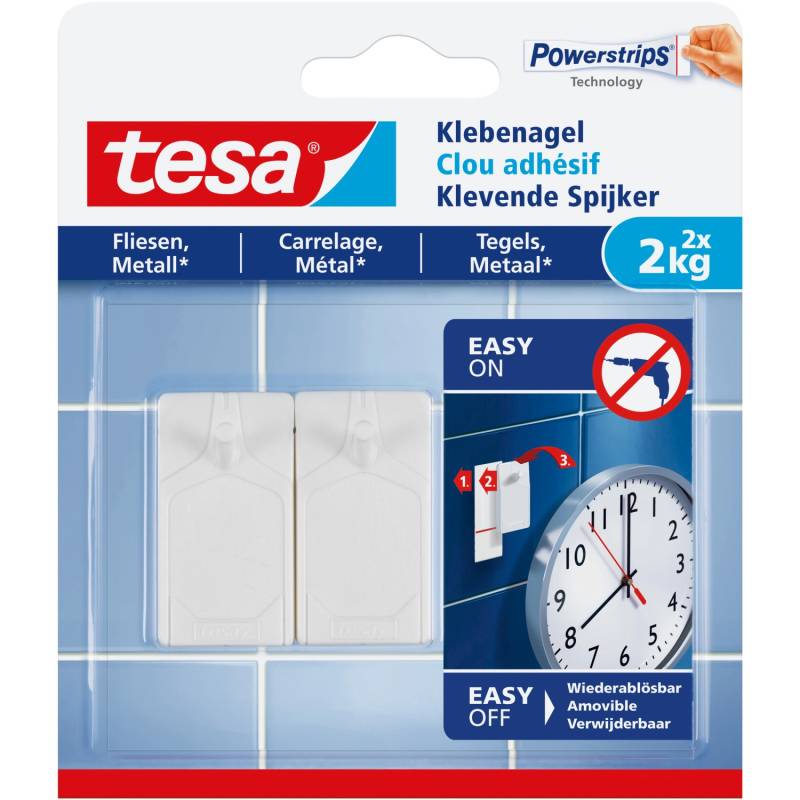 Tesa Klebenagel für Fliesen und Metall (max. 2 kg) von Tesa