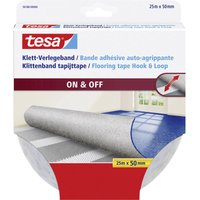 Tesa - Klett-Verlegeband zum Aufkleben (l x b) 25 m x 50 mm Weiß 1 St. von Tesa