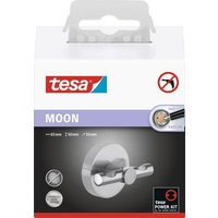Tesa MOON Garderobenhaken (L x B x H) 65 x 50 x 35mm Silber Inhalt: 1St. von Tesa