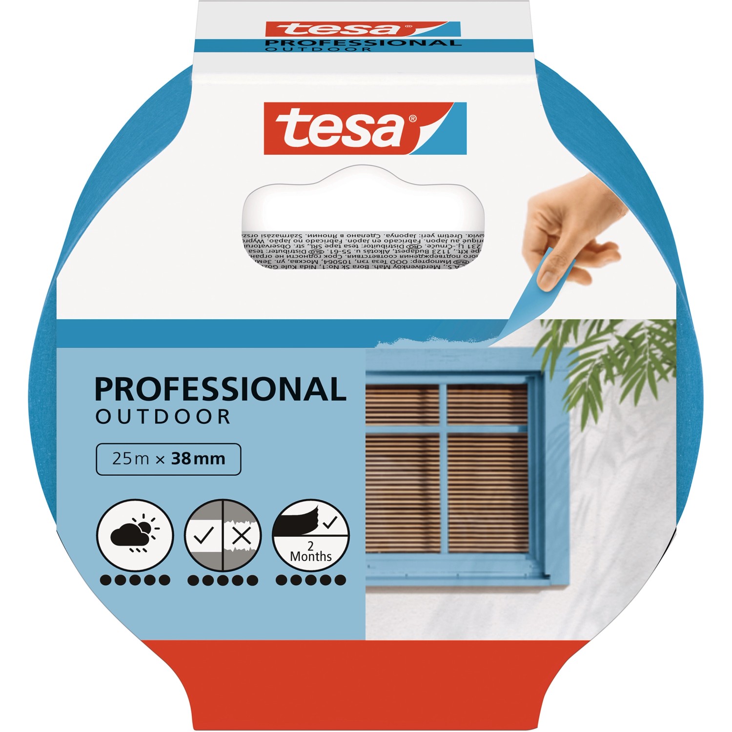 Tesa Malerband Professional Outdoor 25 m x 38 mm von Tesa